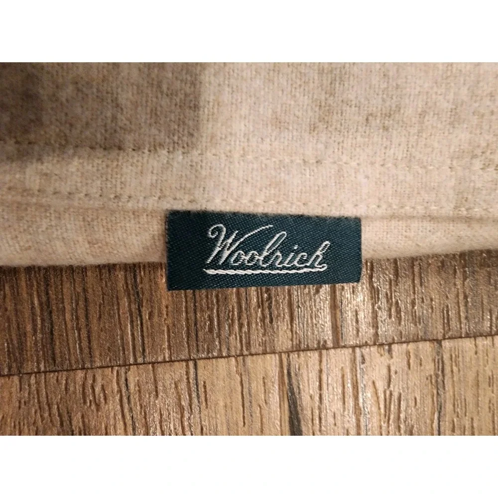 Woolrich Green‎ Label Chamois Soft Cotton Button-Up Shirt Tan Men's Small NWT